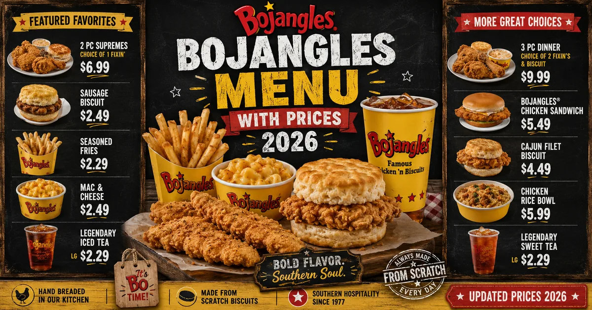 Bojangles Menu Prices 2026