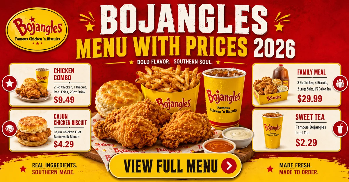 Bojangles Menu Prices 2026