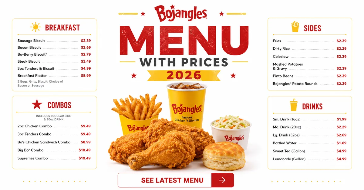 See Bojangles Prices 2026