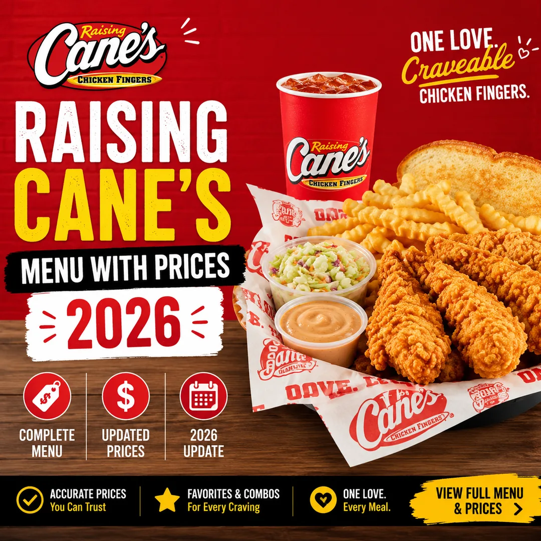 See Latest Cane’s Prices